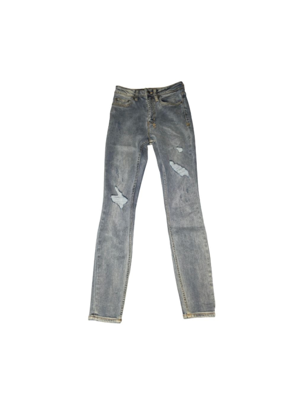 Women's Tsubi Blue Distressed Skinny Jeans Size 25 #700